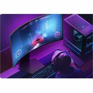 LG UltraGear 34GS95QE-B 34" (86.4 cm) Class UW-QHD Curved Screen Gaming OLED Monitor - 21:9 - True Black - 33.9" (86.1 cm)