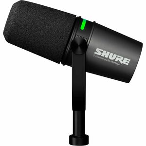 Shure MV7i 坚固耐用 有线 动态 麦克风 用于 录制, 视频直播, 计算机, 广播, 语音, 首页, 音乐, ... - 3 m - 立体声 - 50 Hz 到 16 kHz - 1 兆欧姆 -33 分贝 - 单向, 心形麦克风 - 