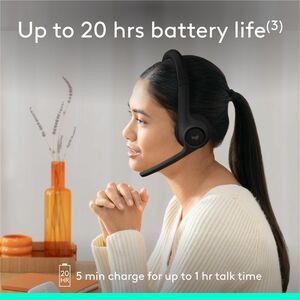 Audifonos Headset-Zone 300-Negro - Bluetooth v 5.3 - Dos microfonos - Batería integrada hasta 16 horas de duración - Carga