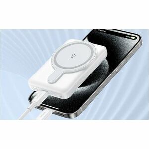 Vention FHS Power Bank - White - For iPhone - 5000 mAh - 20 W - 2.40 A, 2.22 A, 1.67 A, 3 A - 5 V DC, 9 V DC, 12 V DC Outp