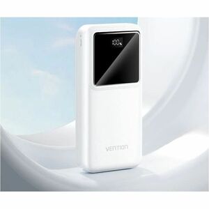 Vention FHL Power Bank - White - For Electric Toothbrush, Smartwatch, Wireless Earphone, Desk Lamp, USB Fan, Smartphone, T