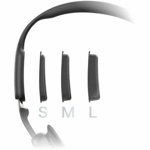 Shokz OpenMeet Wireless Open-ear, Over-the-head, On-ear, Over-the-ear Stereo Earset - Black - Binaural - Open - 3000 cm - 