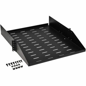 Tripp Lite series SmartRack SRSHELF2PUNIV 2U Rack-mountable Rack Shelf for Data Center, Server, LAN Switch - Black Powder 