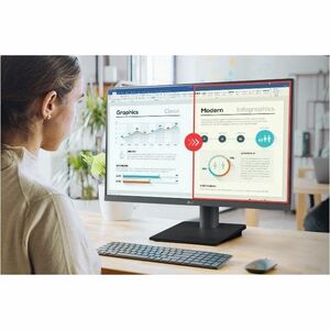 LG 24MS570-B 24" Class Full HD LCD Monitor - 16:9 - 60.5 cm (23.8") Viewable - In-plane Switching (IPS) Technology - 1920 