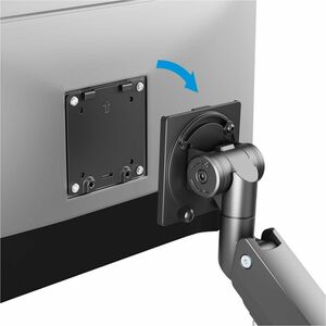 Soporte de aluminio con pistón de gas y puertos USB para un monitor de 17" a 57" - Altura ajustable - 1 Pantalla(s) admiti