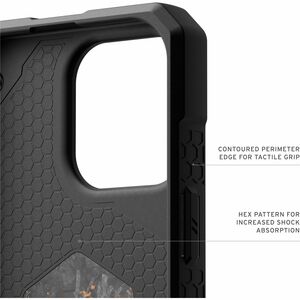 Urban Armor Gear Monarch Pro Rugged Case for Apple iPhone 16 Pro Max Smartphone - Forged Carbon with Copper - Shock Resist