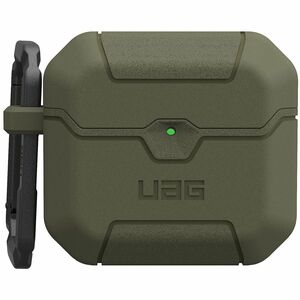 Urban Armor Gear Scout Rugged Charging Case Apple AirPods 4 - Olive Drab - Shock Absorbing, Drop Resistant, Anti-slip, Imp
