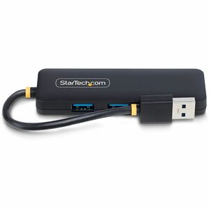 StarTech.com Hub USB-A 4 Ports, 5Gbps, Alimenté par Bus, Mini Hub USB de Voyage, Splitter USB 3.0 Multiport, Hub USB Porta