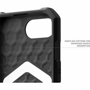 Urban Armor Gear Essential Armor Rugged Case for Apple iPhone 16e Smartphone - Hex Pattern - Black - Drop Resistant, Impac