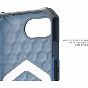 Urban Armor Gear Essential Armor Rugged Case for Apple iPhone 16e Smartphone - Hex Pattern - Cloud Blue - Drop Resistant, 