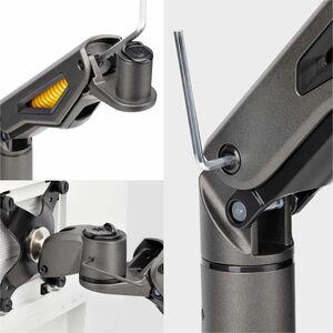 StarTech.com Mounting Arm for Monitor, Display - Black - Landscape/Portrait - TAA Compliant - Height Adjustable - 1 Displa