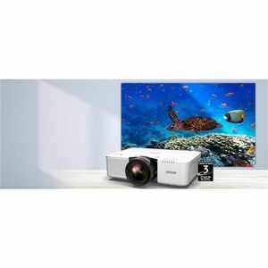 Epson PowerLite L790SE Short Throw Laser Projector - 16:9 - Wall Mountable, Ceiling Mountable - White - 1920 x 1200 - Fron