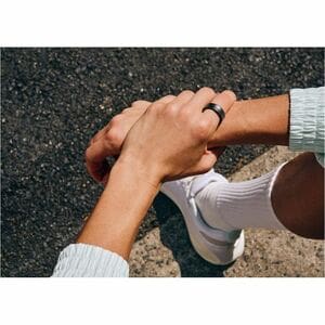 Samsung Galaxy Ring Smart Ring - Finger Wearable - Android - Titanium Black, Black - Accelerometer, PPG Sensor, Temperatur