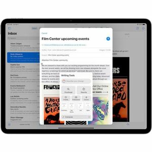Apple iPad Air. Taille de l'écran: 27,9 cm (11"), Résolution de l'écran: 2360 x 1640 pixels, Technologie d'affichage: LED.