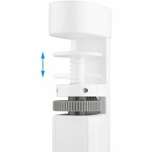 Neomounts DS22-840WH6 Desk socket with clamp and USB-C and USB-A ports - rapid charging. Cable length: 1.4 m, Placement su