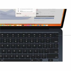 Apple MacBook Air MW123C/A 13.6" Notebook - Apple M4 - 16 GB - 256 GB SSD - Canadian French Keyboard - Midnight - Apple M4