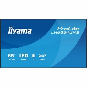 iiyama LH6564UHS-B1AG. Produktdesign: Digital Signage Flachbildschirm. Bildschirmdiagonale: 165,1 cm (65"), Display-Auflös