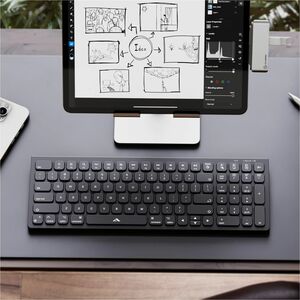 Alogic Echelon USB-C Compact Rechargeable Wireless Mouse and Keyboard Combo for Windows - USB Type A Wireless Bluetooth/RF