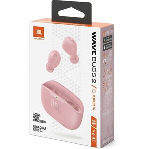 JBL Wave Buds 2 True Wireless Earbud Stereo Earset - Pink - Binaural - In-ear - Bluetooth - 16 Ohm - 20 Hz to 20 kHz - Noi
