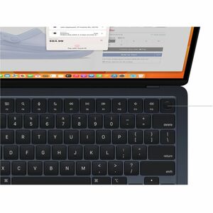 Apple MacBook Air MW1M3HN/A 38.86 cm (15.30") Notebook - Apple M4 - 16 GB - 512 GB SSD - English (US) Keyboard - Midnight 