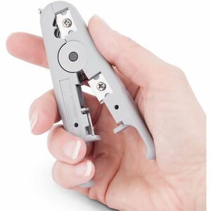 StarTech.com Network Cable Stripper and Cutter, Professional Wire Stripper for UTP/FTP/STP/Coax Cables, Rotary Wire Stripp