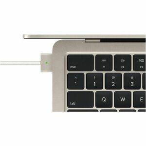 Apple MacBook Air MW1J3ZP/A 38.9 cm (15.3") Notebook - Apple M4 - 16 GB - 256 GB SSD - English (US) Keyboard - Starlight -
