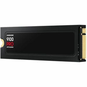 Samsung 9100 PRO Heatsink PCIe® 5.0 NVMe™ M.2 SSD - 1 TB. SSD capacity: 1 TB, SSD form factor: M.2, Read speed: 14700 MB/s