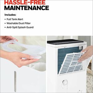 Honeywell TPFIT50APWK Dehumidifier - 1.87 gal Tank - 4000 Sq. ft. - White