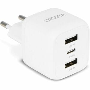 Dicota 32 W AC Adapter - Universal Adapter - 2 USB - 1 USB Type-C - For Notebook, Tablet PC, Smartphone - Europe - 120 V A