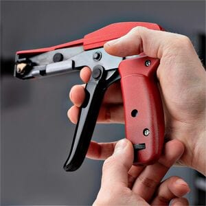 StarTech.com Cable Tie Installation Tool - TAA Compliant - 154.9 mm Length - Black, Red - S45C Steel, Aluminium Alloy, Alu