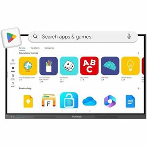 ViewSonic ViewBoard IFP8634 2184.40 mm 4K UHD LCD Collaboration Display - 8 GB DDR4 SDRAM - Ultra Fine Touch (UFT) - Touch
