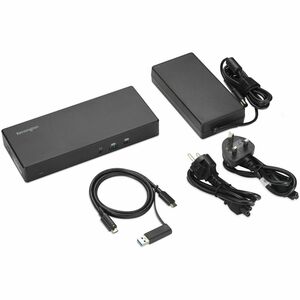 Kensington SD4781P USB Type C Docking Station for Monitor, MacBook - Charging Capability - 170 W - Black - Desktop - 2 Dis