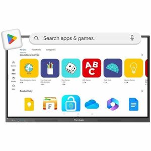 ViewSonic ViewBoard IFP6534 1651 mm 4K UHD LCD Collaboration Display - 8 GB DDR4 SDRAM - Ultra Fine Touch (UFT) - Touchscr