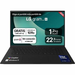 LG gram 16Z90T-G.AD88B 40.6 cm (16") Notebook - Intel Core Ultra 7 225H - 32 GB - 1 TB SSD - Intel Chip - Windows 11 Home
