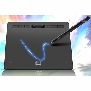 Adesso CyberTablet K10 Graphics Tablet - 5080 lpi - Cable - Black - 254 mm x 152.40 mm Active Area - 8192 Pressure Level -