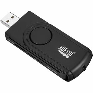 Adesso SCR-200 Contact Smart Card Reader - Black - TAA Compliant - USB 2.0