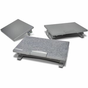 Kensington SoleMate Pro Footrest - 90 mm - 120 mm Adjustable Height - 18° Tilt - Fabric