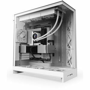 NZXT H9 Flow CM-H92FW-01 Computer Case - ATX Motherboard Supported - Mid-tower - Glass, Tempered Glass, Steel, Galvanized 