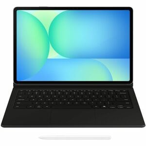 Housse/Clavier Samsung Book Cover - Porte-livres Style Samsung Galaxy Tab S10 FE+ Tablette - Noir - 202,5 mm Hauteur x 301