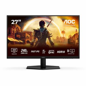 AOC Q27G42ZE 27" Class WQHD Monitor LED para jogos - 16:9 - Preto, Vermelho - 68,6 cm (27") Viewable - Fast IPS - LED Back