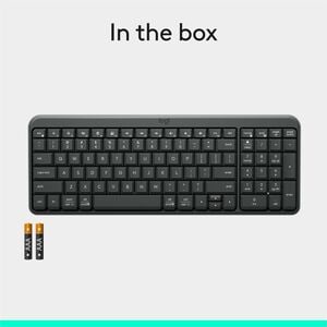Logitech K250 Bluetooth Keyboard with Numpad, Easy Connectivity, Compact Wireless Keyboard made with Recycled Plastic, Spi