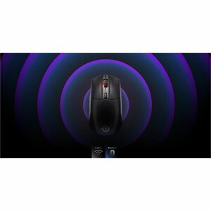 SteelSeries Rival 3 Wireless Gen 2 - Black US - TrueMove Air - Wireless - Bluetooth/Radio Frequency - 2.40 GHz - Black - U