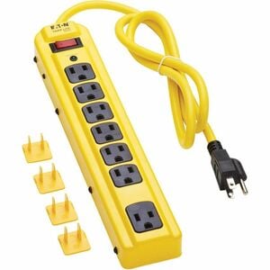 Eaton Tripp Lite Series 7-Outlet Industrial Safety Surge Protector - 4 ft. Cord, 450 Joules, Metal Housing - Industrial, H