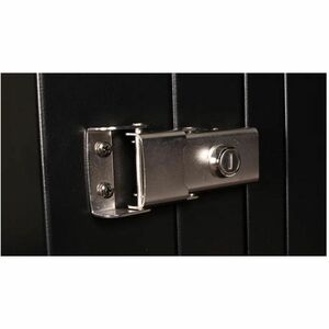 Roline 7U Wall Mountable Enclosed Cabinet Rack Cabinet for Networking450 mm Rack Depth - Jet Black - Steel, Glass, Sheet S