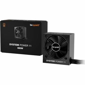 be quiet! System Power 11 S11-650W EPS12V, EPS 2.92, ATX 3.1 Power Supply - 650 W - Black - Internal - 120 V AC, 230 V AC 