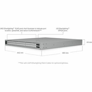 Ubiquiti Pro XG Ethernet Switch - 48 Ports - Manageable - Gigabit Ethernet, 2.5 Gigabit Ethernet, 5 Gigabit Ethernet, 10 G