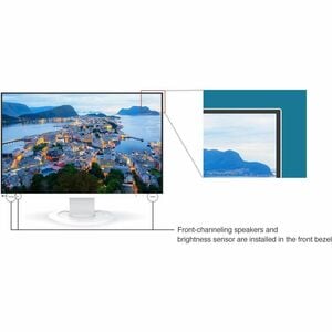 EIZO FlexScan EV2410R-WT 24" Class WUXGA LED Monitor - 16:10 - White - 61.2 cm (24.1") Viewable - In-plane Switching (IPS)