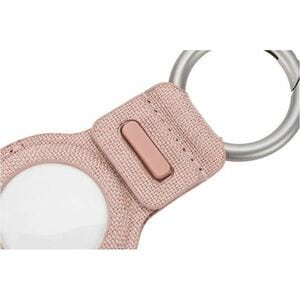 Incase Woolenex AirTag Asset Tracking Tag Holder - 91.4 mm x 40.6 mm x 5.1 mm x - Metal, Polyester - Blush Pink - Key Ring