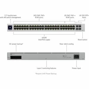 SWITCH UBIQUITI UNIFI USW-PRO-48-POE LAYER 3