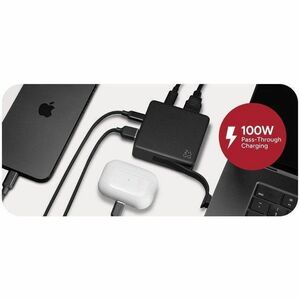 ZAGG Pro Connect USB-Typ C Docking Station für Notebook, Workstation, Maus, Flash-Laufwerk, Tablet, Smartphone - Ladefunkt